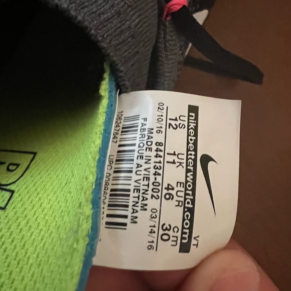 Nike Zoom All Out Flyknit Black Cool Grey 844134-002 - Picture 5 of 5